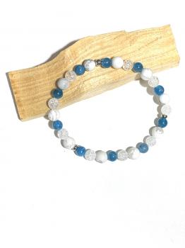 Apatite howlite cristal de roche 3