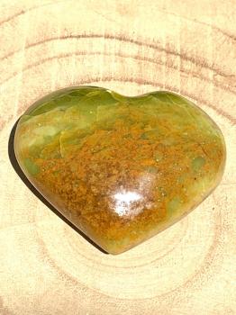 Coeur opale verte 11