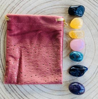 Pochette vieux rose chakra