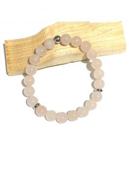 Quartz rose argent