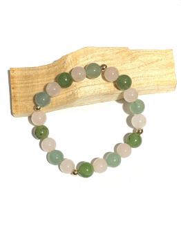 Quartz rose aventurine verte jade vert