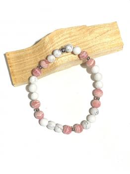 Rhodocrosite howlite